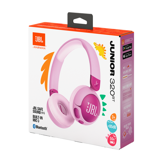 JBL Junior 320BT - Purple - Wireless on-ear kids headphones - Detailshot 15